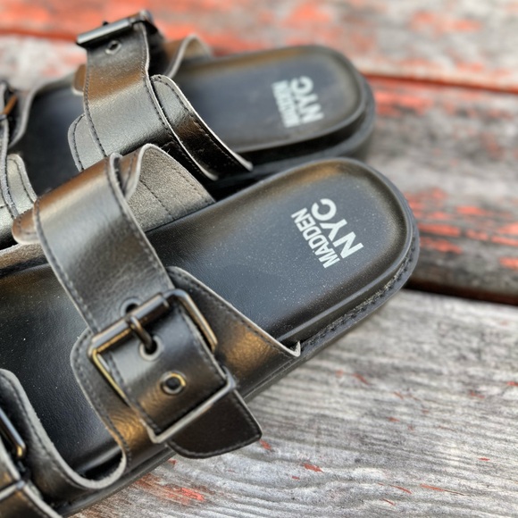 STEVE MADDEN NYC Lug Sole Two Band Sandals - Picture 4 of 10